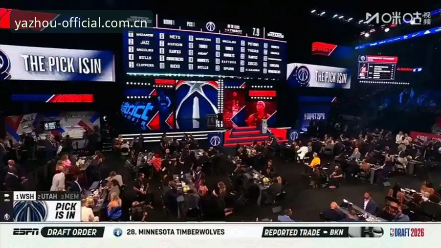 亚洲体育官网游戏官方入口 2026年NBA选秀大会悬念拉满,奇才状元签二选一成最大看点